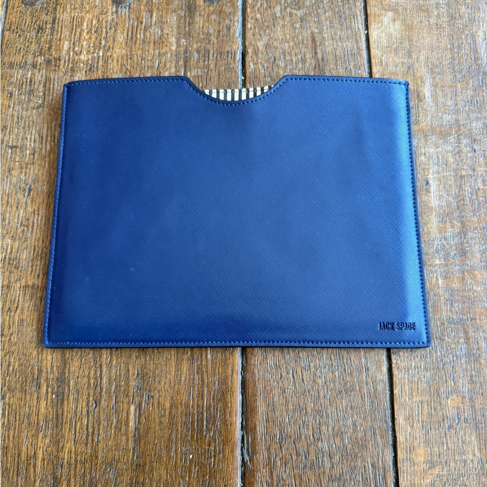 Jack Spade Navy Leather Document Holder